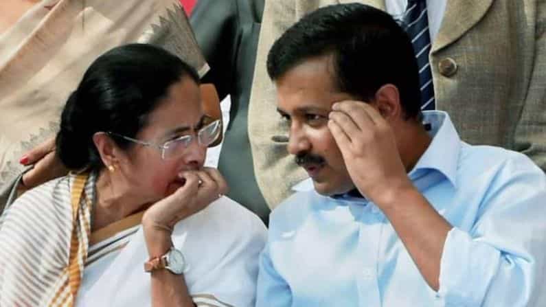 মমতার পাশে কেজরীবাল, আইপিএস তলবকাণ্ডে নিশানায় কেন্দ্র