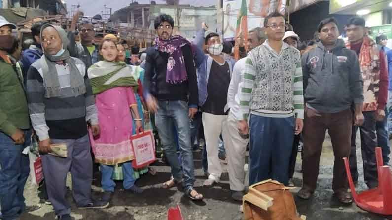 জয়নগরে বিজেপির সভায় 'হামলা', প্রতিবাদে অবরোধ