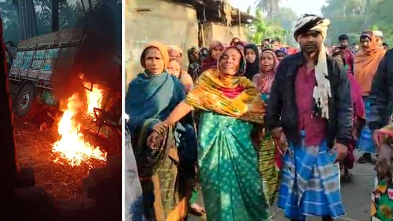 রাস্তার কলে মুখ ধুতে এসেছিলেন গৃহবধূ, পিষে দিয়ে গেল ইট বোঝাই গাড়ি