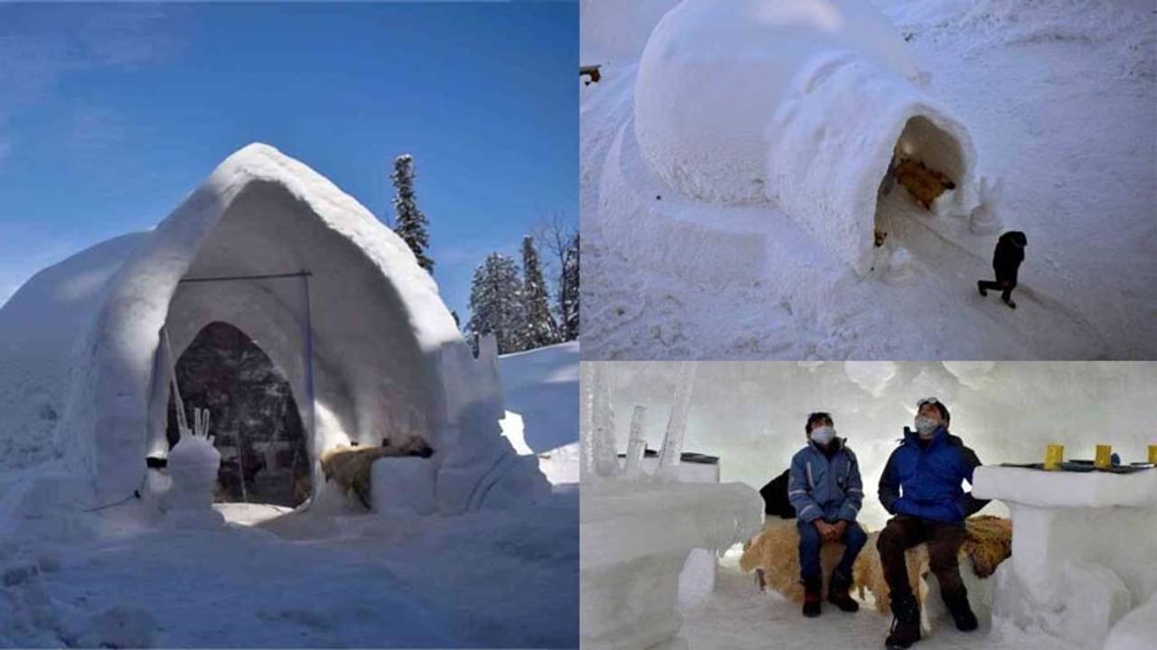 ভারতের প্রথম ইগলু ক্যাফে এ বার গুলমার্গে