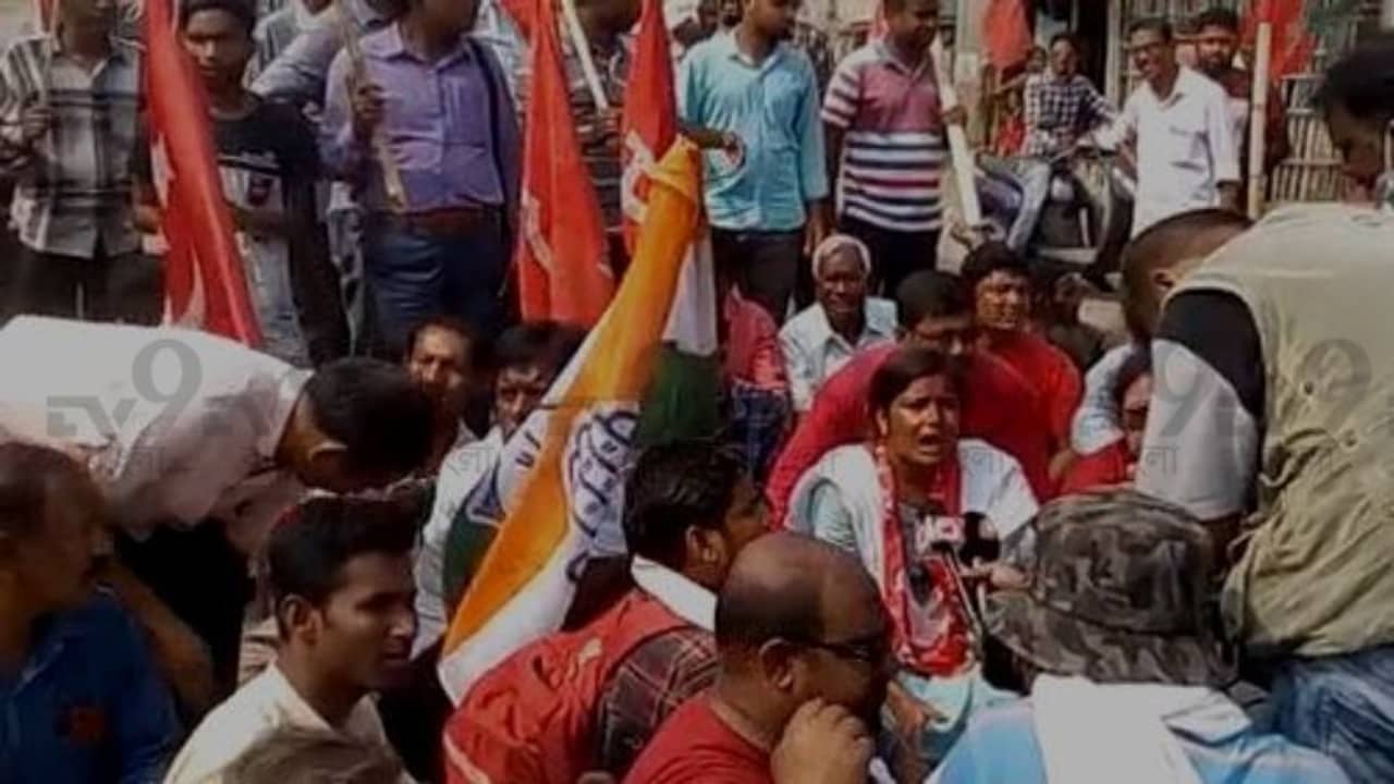 উত্তপ্ত নন্দীগ্রাম! মীনাক্ষীর উপর হামলার প্রতিবাদে থানা ঘেরাও সংযুক্ত মোর্চার