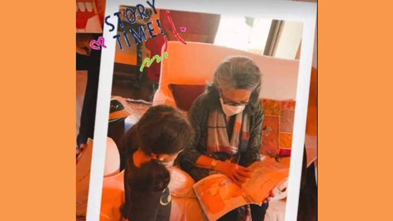 দিদিমার ঝুলি, শর্মিলার কাছে গল্প শুনল ইনায়া