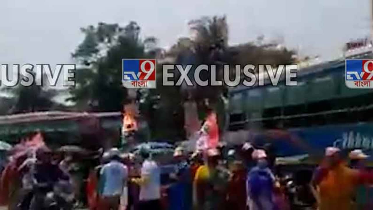 তৃণমূল বিজেপি সংঘর্ষ, উত্তপ্ত তমলুক