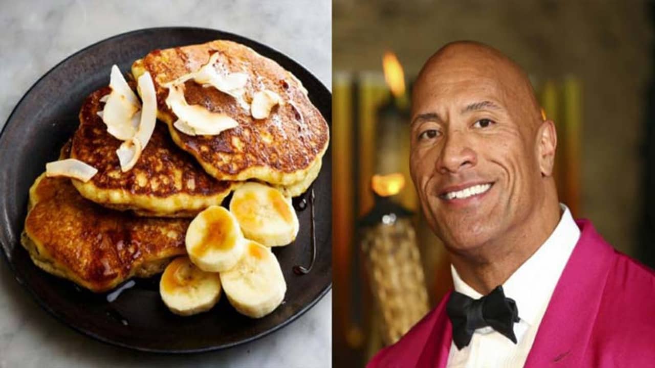 দ্য রক স্পেশ্যাল কলা-নারকেলের প্যানকেক, রইল হলিউড তারকার পছন্দের খাবারের রেসিপি