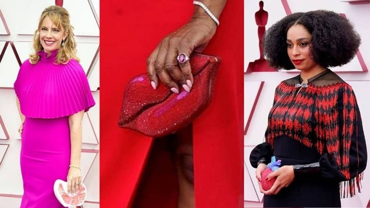 Oscar 2021 রেড কার্পেড: অ্যানাটমিক্যাল হার্ট থেকে ঠোঁট, ফ্যাশনে ছিল অদ্ভুত সব হাতব্যাগ