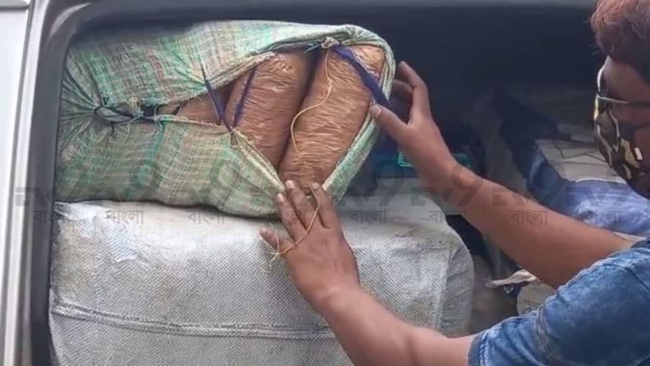 ওড়িশা থেকে কলকাতাগামী গাড়ির ডিকি থেকে উদ্ধার ১০০ কিলো গাঁজা!