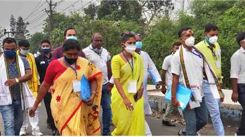 TMC Candidate Sayani Ghosh is going to counting centre