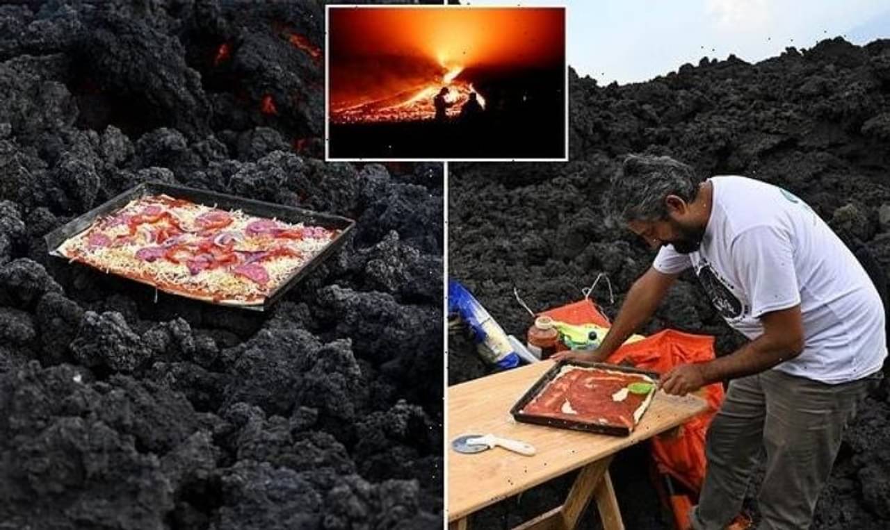 আগ্নেয়গিরির লাভার তাপেই রান্না হচ্ছে সুস্বাদু পিত্জা! অবাক-কাণ্ডে বিভোর নেটপাড়া