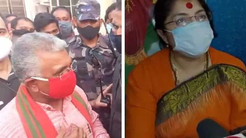 চেঁচাবে না, তোমার চেঁচানি শুনতে আসিনি, পার্টি ছেড়ে দাও, মেজাজ হারিয়ে বিক্ষুব্ধ কর্মীকে তৃণমূল করার নিদান দিলীপের
