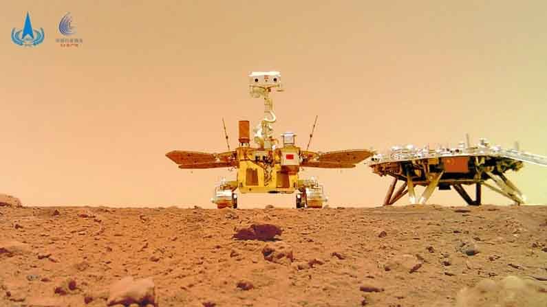 China’s Mars Rover Zhurong: মঙ্গলগ্রহের বুকে জোরকদমে অভিযান চালাচ্ছে রোভার ঝুরং