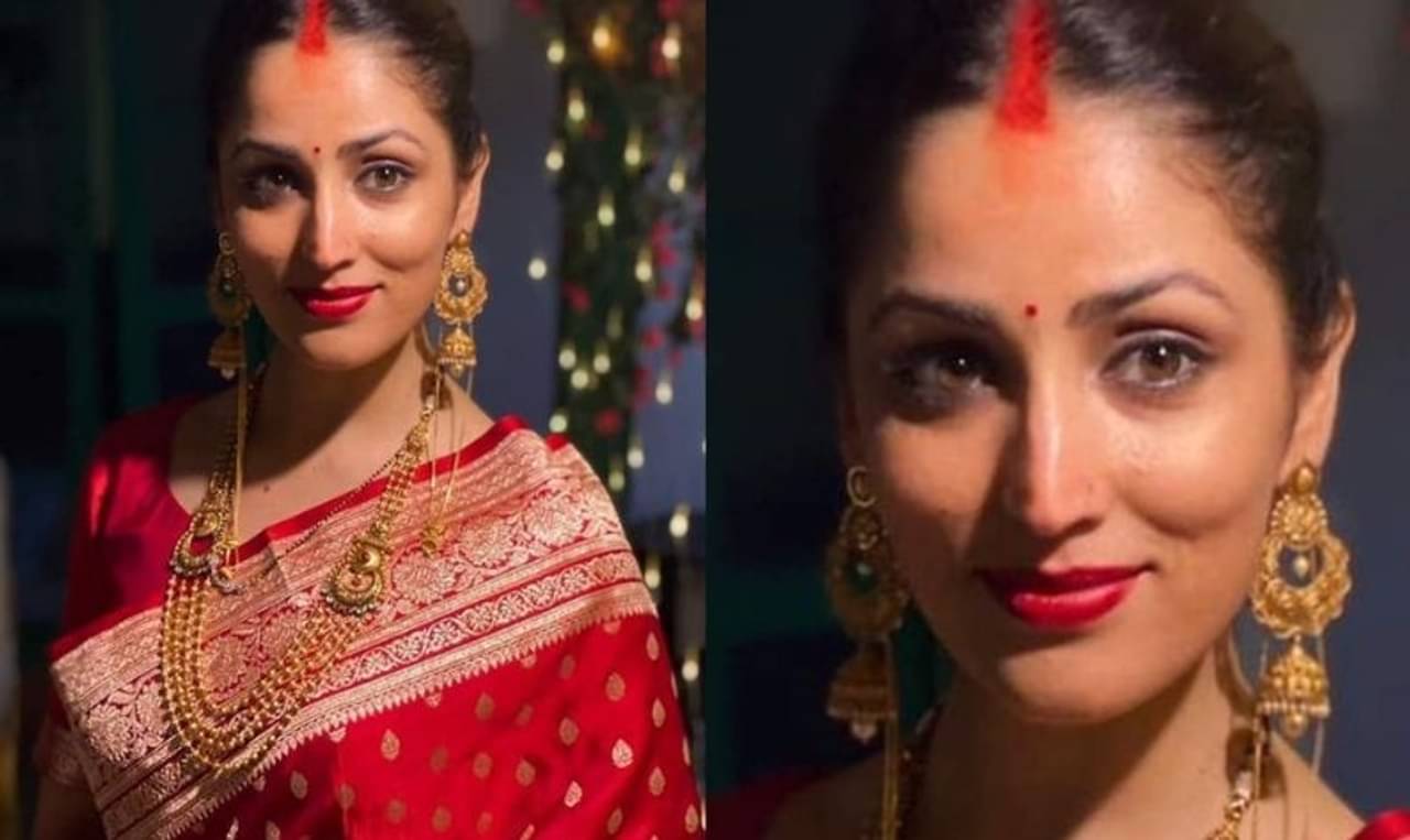 লাল বেনারসি শাড়ির সাজে অপরূপা! ক্লাসিক ও ঘরোয়া লুকেই মন জয় ইয়ামির