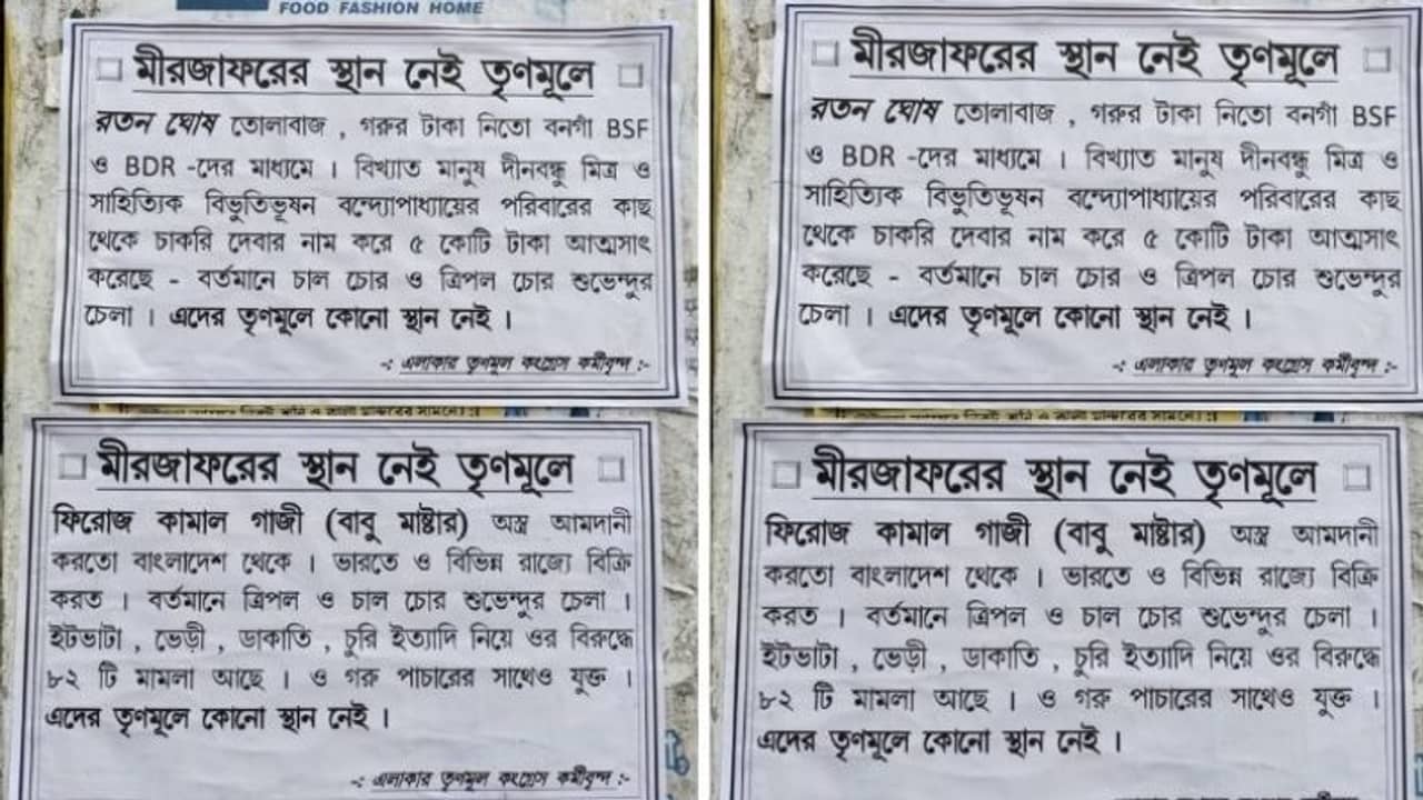 ঘাসফুলে মুকুল ফিরতেই পিছুপিছু বাবু মাস্টার ও রতন, বিরোধিতায় পোস্টার এলাকায়