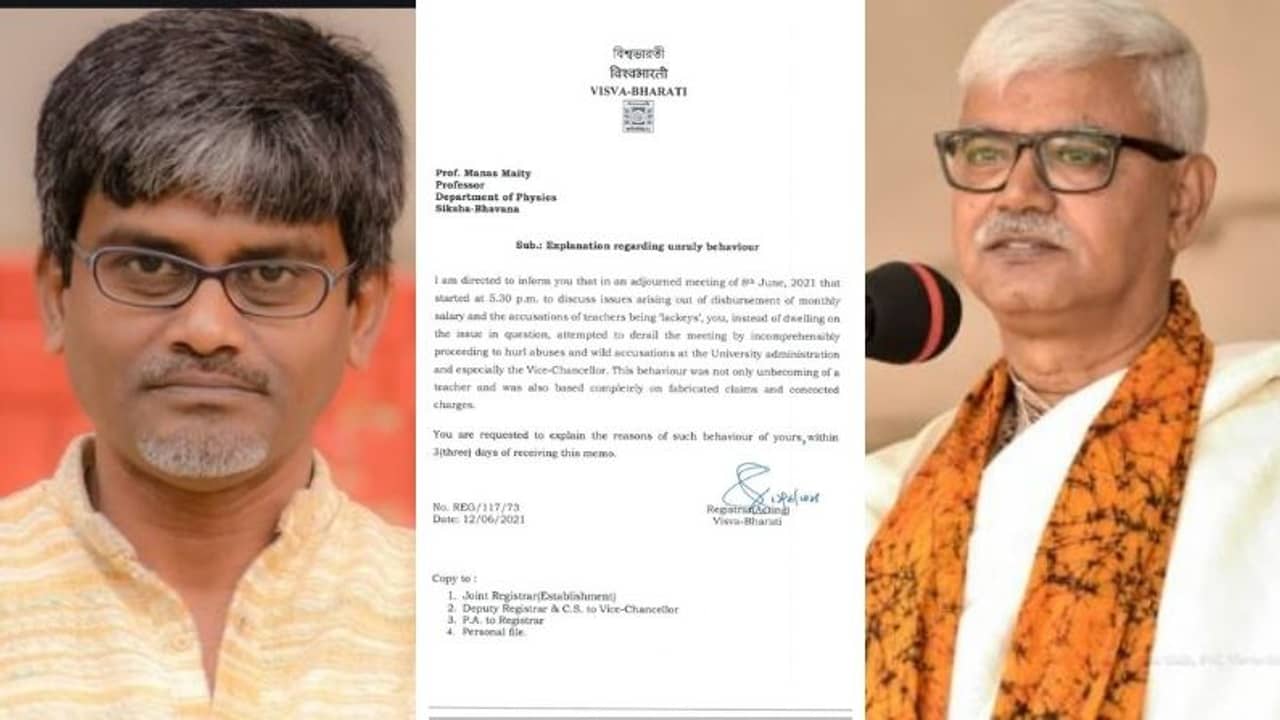 মান-বিতর্ক! উপাচার্যের বিরুদ্ধে থানায় অভিযোগের পাল্টা শোকজ নোটিস অধ্যাপককে, চর্চায় বিশ্বভারতী