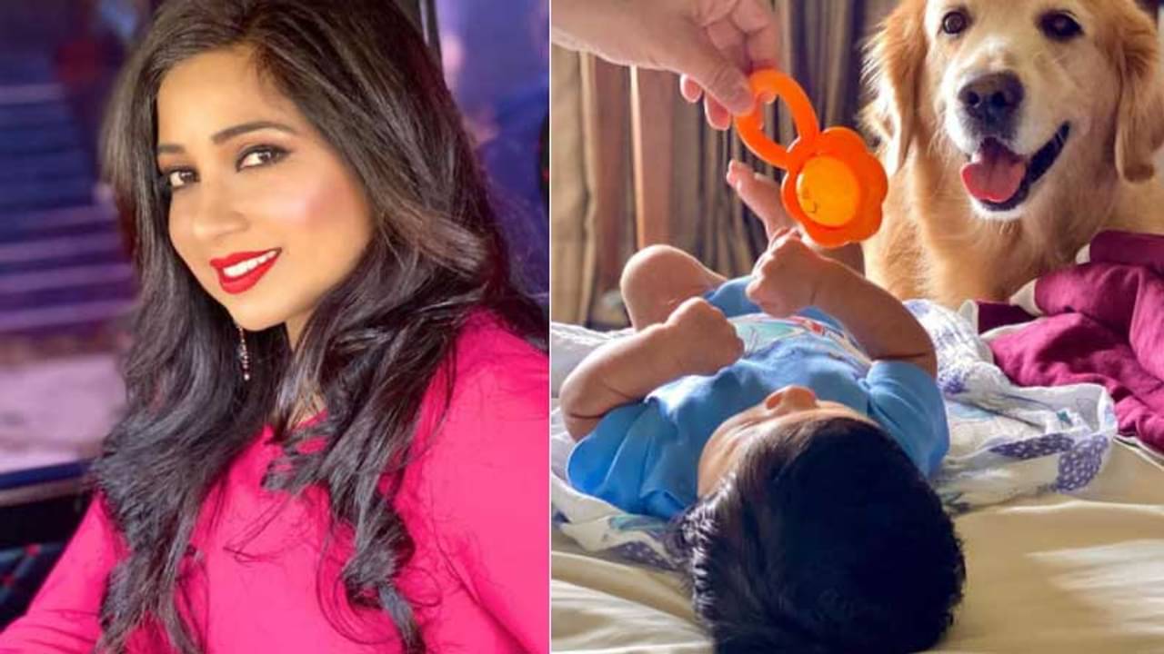 পোষ্যের সঙ্গে সন্তানের বন্ডিং, আনন্দের মুহূর্তের ছবি শেয়ার করলেন শ্রেয়া