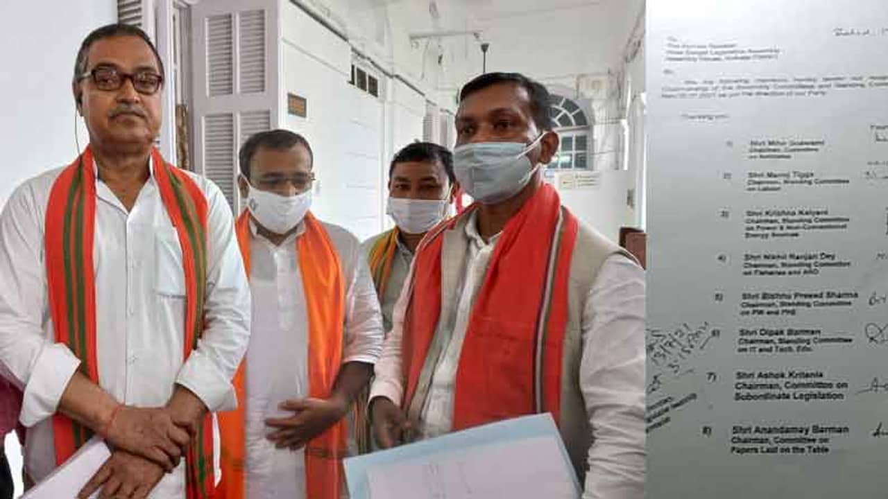 বিধানসভার আট কমিটির চেয়ারম্যান পদ থেকে ইস্তফা বিজেপি বিধায়কদের