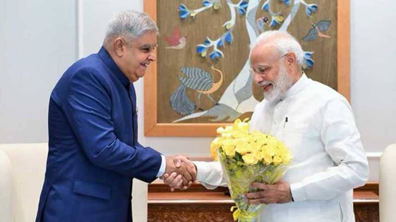 দিল্লি সফরের প্রথম দিনেই প্রধানমন্ত্রীর মুখোমুখি ধনখড়