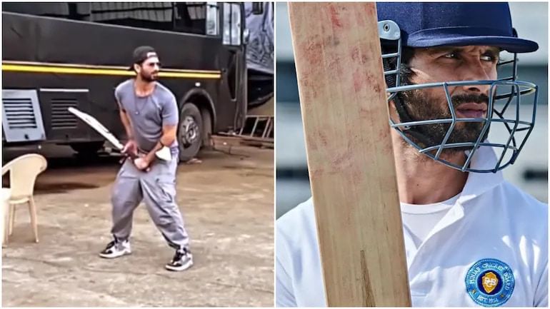 Shahid Kapoor Plays Cricket : 'জার্সি'র শুট শেষ হওয়ার পর এই প্রথমবার ব্যাট হাতে শাহিদ