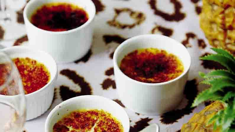 রাম অ্যান্ড রেজিন ক্রিম ব্রুলি