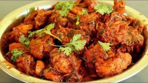 Kadai Chicken Kebab Curry Recipe