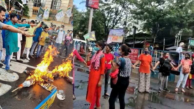 ছাত্রী বিক্ষোভে তপ্ত যোগমায়া, রাস্তায় নেমে এলেন দেশবন্ধুর পড়ুয়ারা, আগুল জ্বলল রাজভবনের সামনে