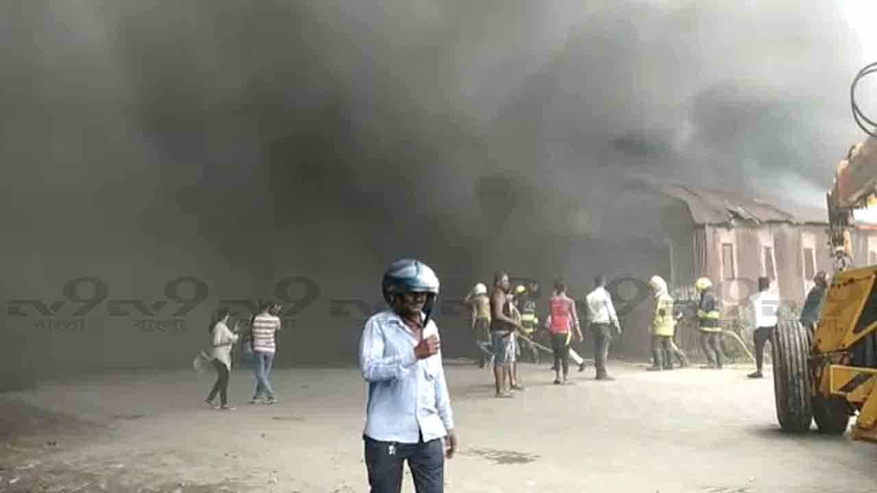 Fire at Taratala: বিধ্বংসী আগুন শহরে! দাউ দাউ করে জ্বলছে গুদাম, অনর্গল বেরিয়ে আসছে কালো ধোঁয়া Fire at Taratala: বিধ্বংসী আগুন শহরে! দাউ দাউ করে জ্বলছে গুদাম, অনর্গল বেরিয়ে আসছে কালো ধোঁয়া