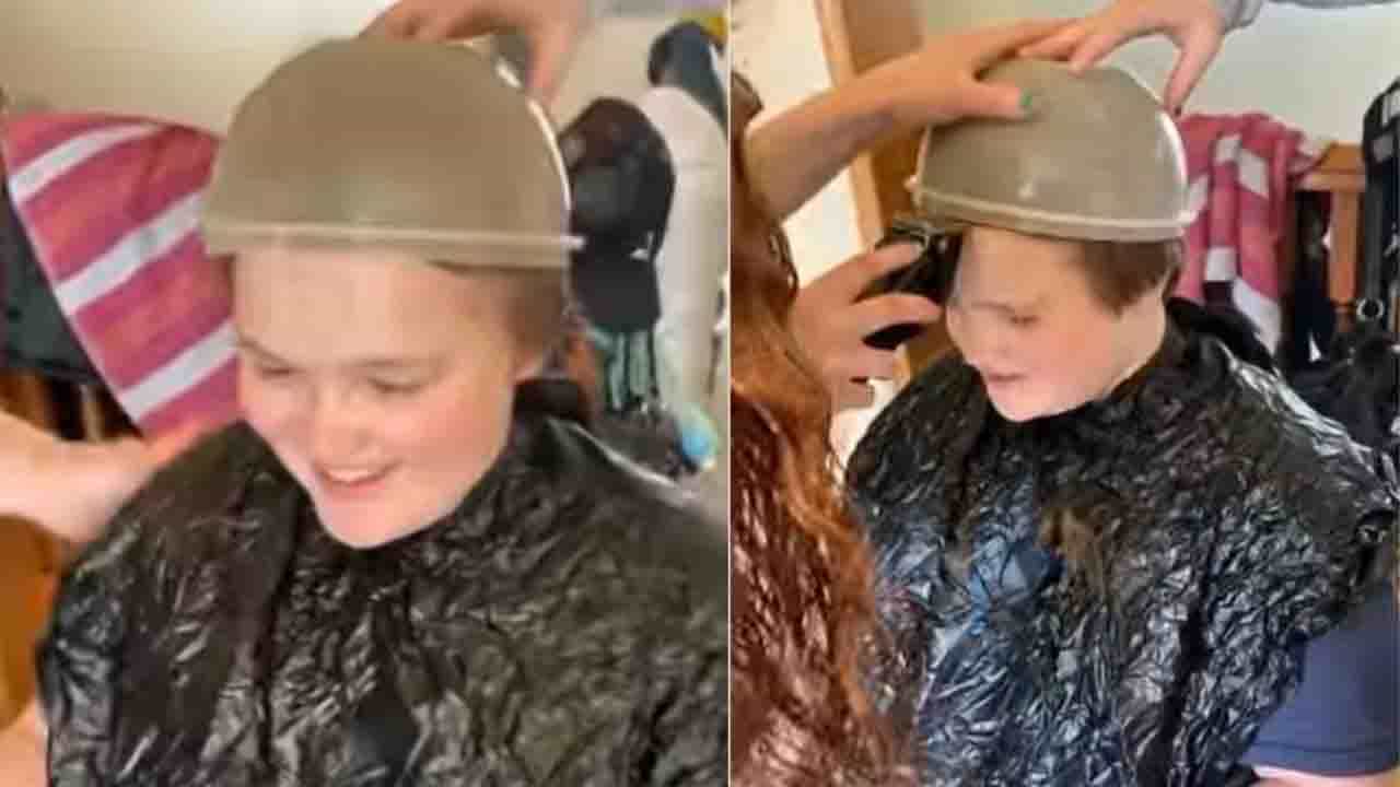 Viral Video: মাথায় বাটি বসিয়ে চুল কাটতে গিয়ে ভাইরাল হয়ে গেলেন এক কিশোর! Viral Video: মাথায় বাটি বসিয়ে চুল কাটতে গিয়ে ভাইরাল হয়ে গেলেন এক কিশোর!