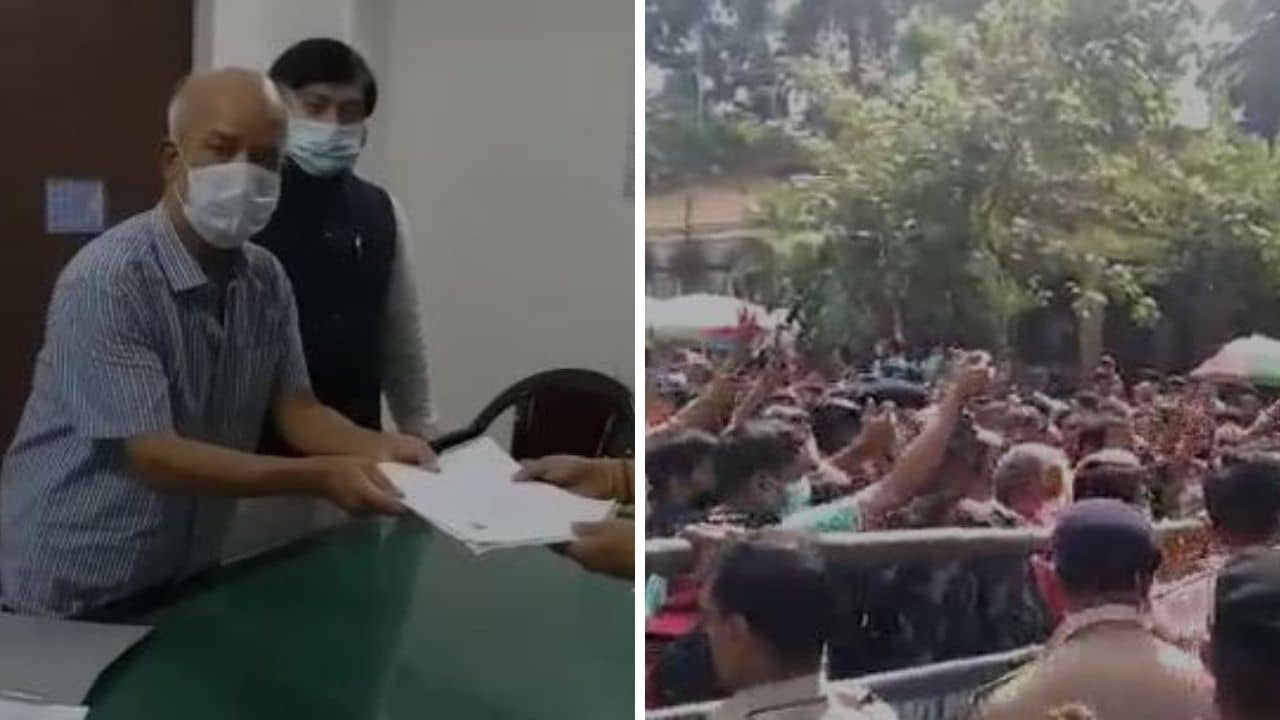 WB By-Poll 2021: মনোনয়ন জমা দিতে গিয়ে তৃণমূলী সন্ত্রাসের শিকার বিজেপি প্রার্থী!