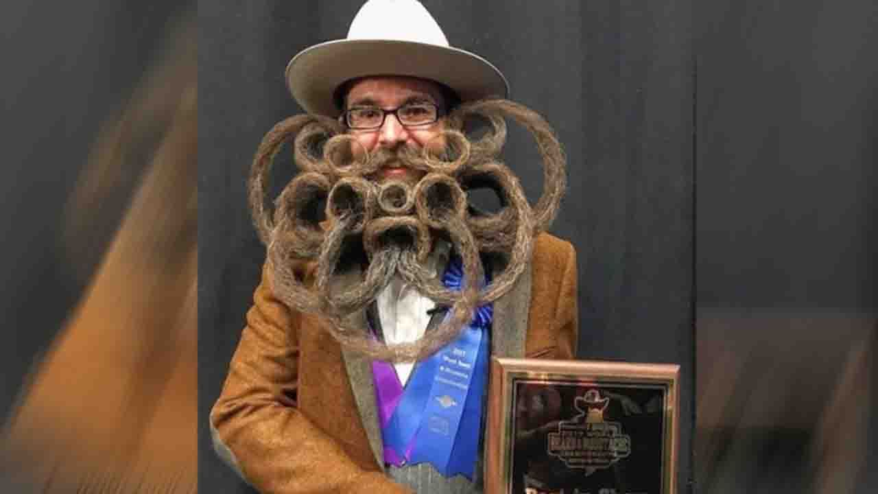 Beard and Mustache: Who has the biggest beard and mustache? Learn about  this weird beard competition Man with biggest mustache and beard  championship 2021 - PiPa News