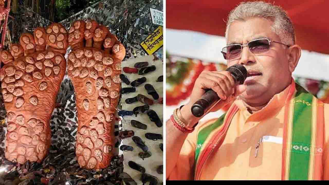 Durga Puja 2021: পুজোটা রাজনীতির আখড়া নয়, দমদম পার্কের বিতর্কিত থিমে তোপ দিলীপের