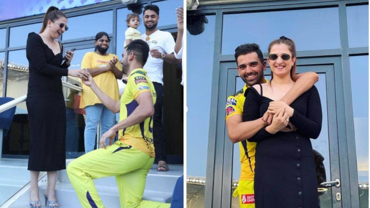 IPL 2021: দুবাইয়ের গ্যালারিতেই বান্ধবীকে বিয়ের প্রস্তাব রোম্যান্টিক দীপকের