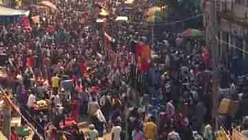 Delhi: দীপাবলীর আগে রবিবাসরীয় বিকেলে রাজধানীতে থিকথিক করছে ভিড়