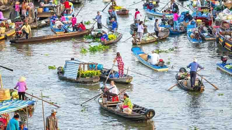 ভিয়েতনামের জনপ্রিয় ভাসমান বাজার হল ডেল্টা