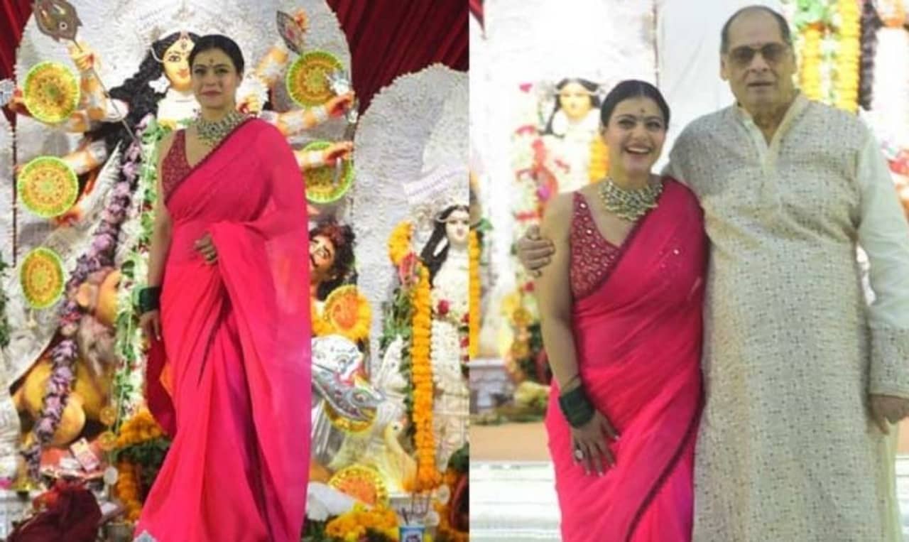 Durga Puja 2021: দুর্গাপুজোয় গোলাপী শাড়িতে উজ্জ্বল বলিউডের এই তারকা!