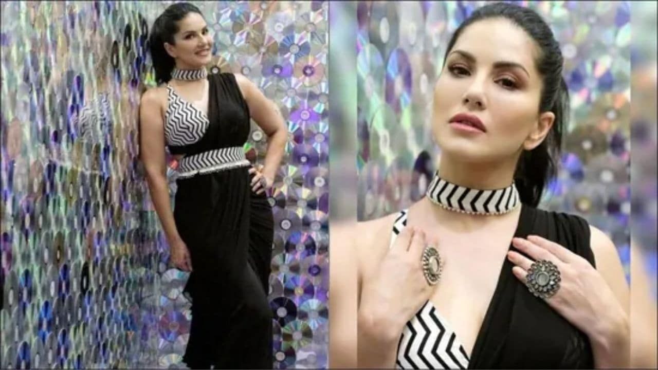 Sunny Leone Fashion: কালো শাড়িতে সবাইকে চমকে দিলেন সানি, দেখে নিন কীভাবে নিজেকে নিখুঁত সাজে সাজালেন তিনি...