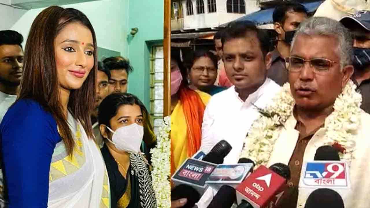 WB By-Election 2021: 'উনি কি হেলে সাপ নাকি ঢোঁড়া? যান অন্য কিছু করুন', তৃণমূলের সায়ন্তিকাকে তোপ দিলীপের WB By-Election 2021: 'উনি কি হেলে সাপ নাকি ঢোঁড়া? যান অন্য কিছু করুন', তৃণমূলের সায়ন্তিকাকে তোপ দিলীপের