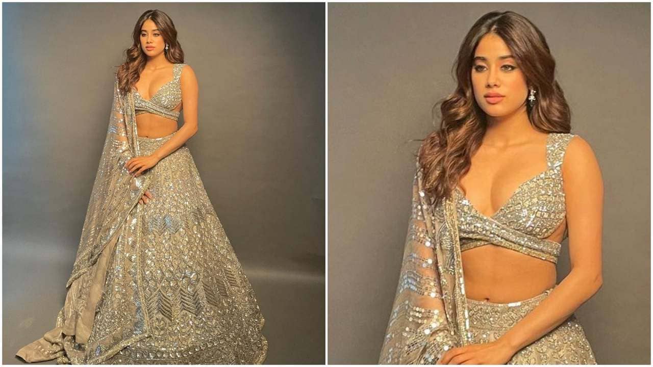 Janhvi Kapoors Diwali Fashion: ফিনফিনে কাপড়ের সিলভার ল্যাহেঙ্গায় নয়া লুক! জাহ্নবী কাপুরের ফ্যাশনেই কি এবার দিওয়ালি ফ্যাশান গোল সেট?