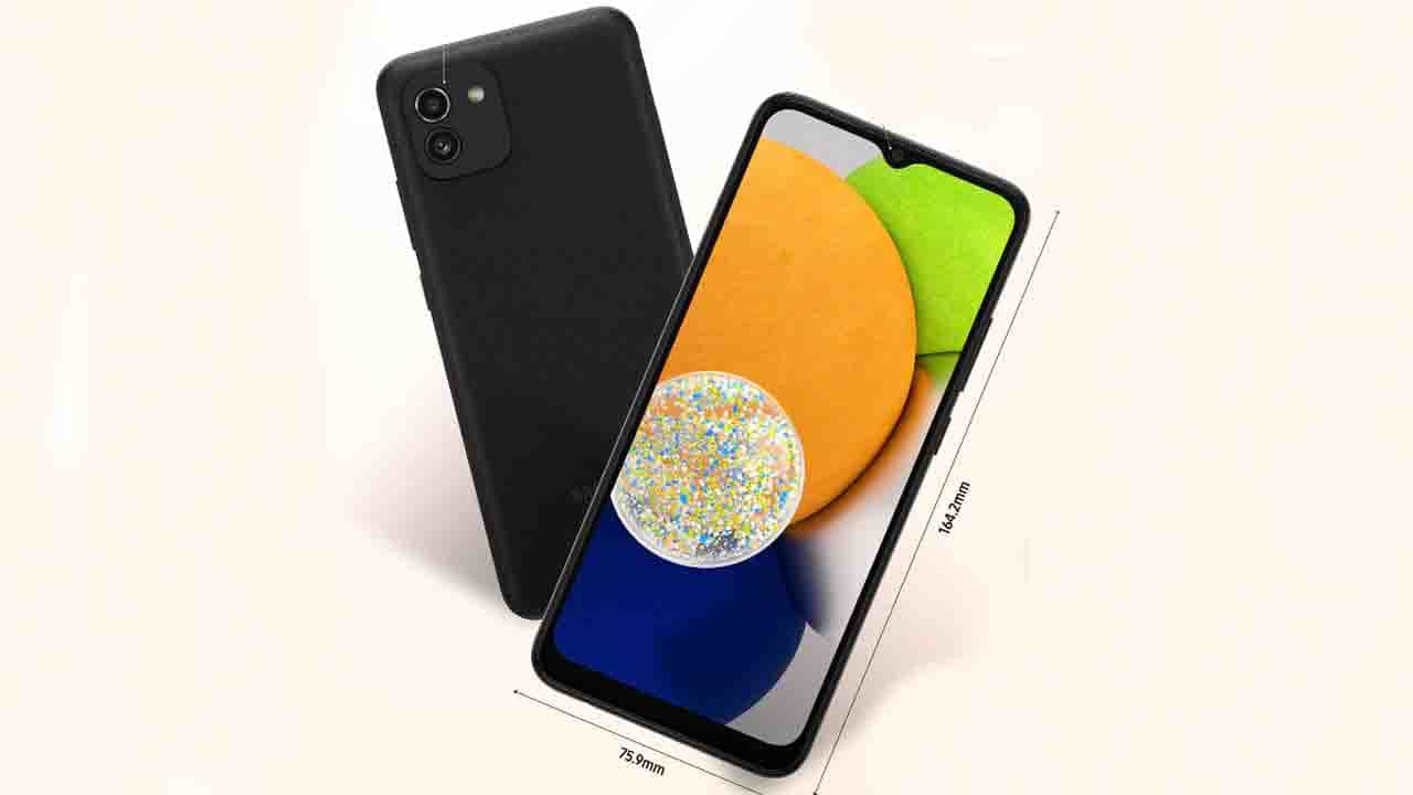 Samsung Galaxy A03: কম দামের নতুন গ্যালাক্সি মডেল নিয়ে এল স্যামসাং, ৪৮ মেগাপিক্সেল ক্যামেরা, ৫,০০০এমএএইচ ব্যাটারি Samsung Galaxy A03: কম দামের নতুন গ্যালাক্সি মডেল নিয়ে এল স্যামসাং, ৪৮ মেগাপিক্সেল ক্যামেরা, ৫,০০০এমএএইচ ব্যাটারি