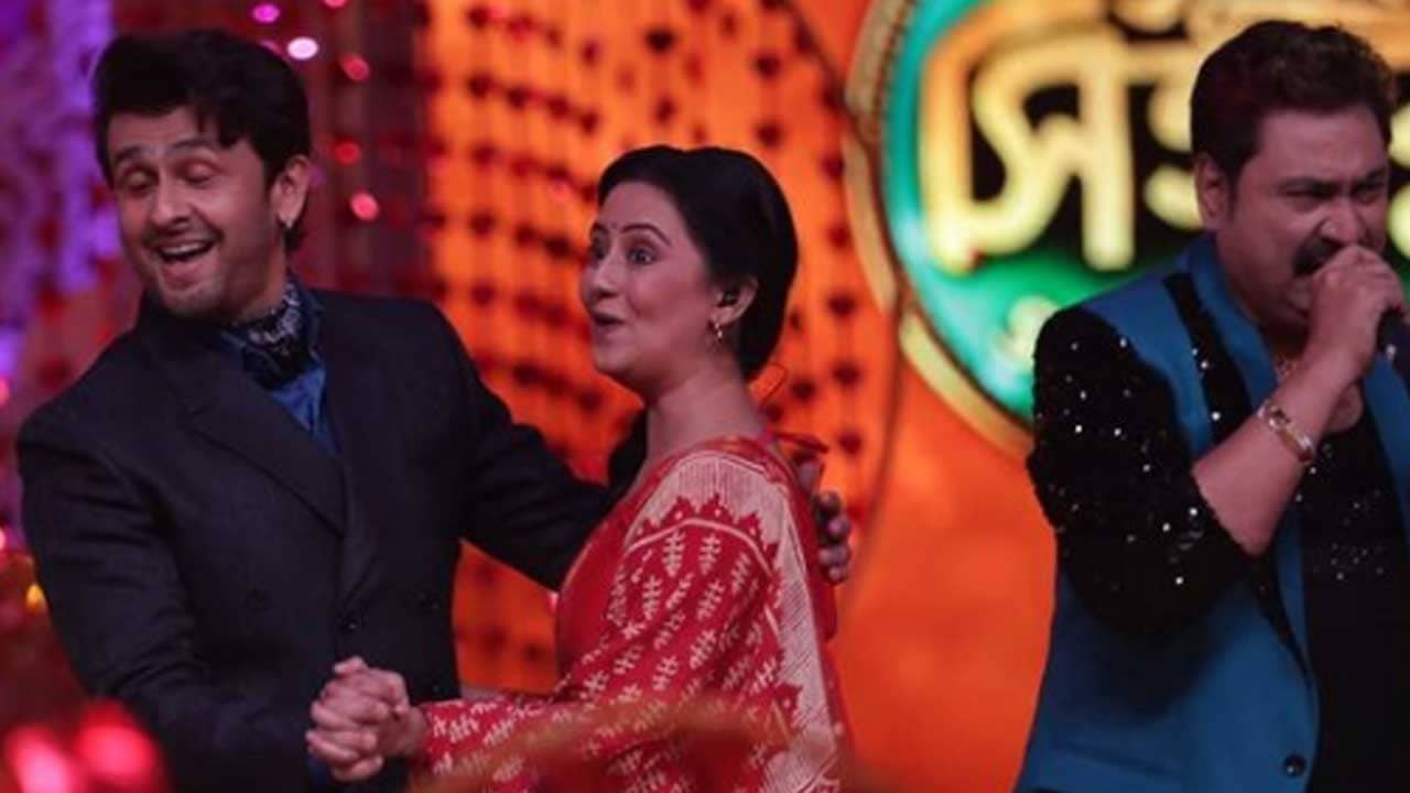 Manali Manisha Dey: সোনু নিগমের সঙ্গে নাচলেন মানালি, সঙ্গে কুমার শানুর গান