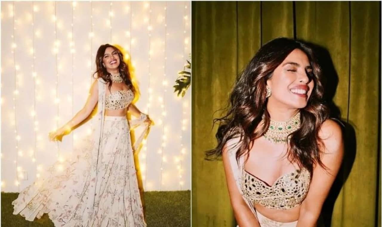 Diwali 2021: দিওয়ালি লুকে নজর কাড়লেন প্রিয়াঙ্কা! ফ্লোরাল লেহেঙ্গা ও মিরর-যুক্ত ব্লাউজের দাম কত জানেন?