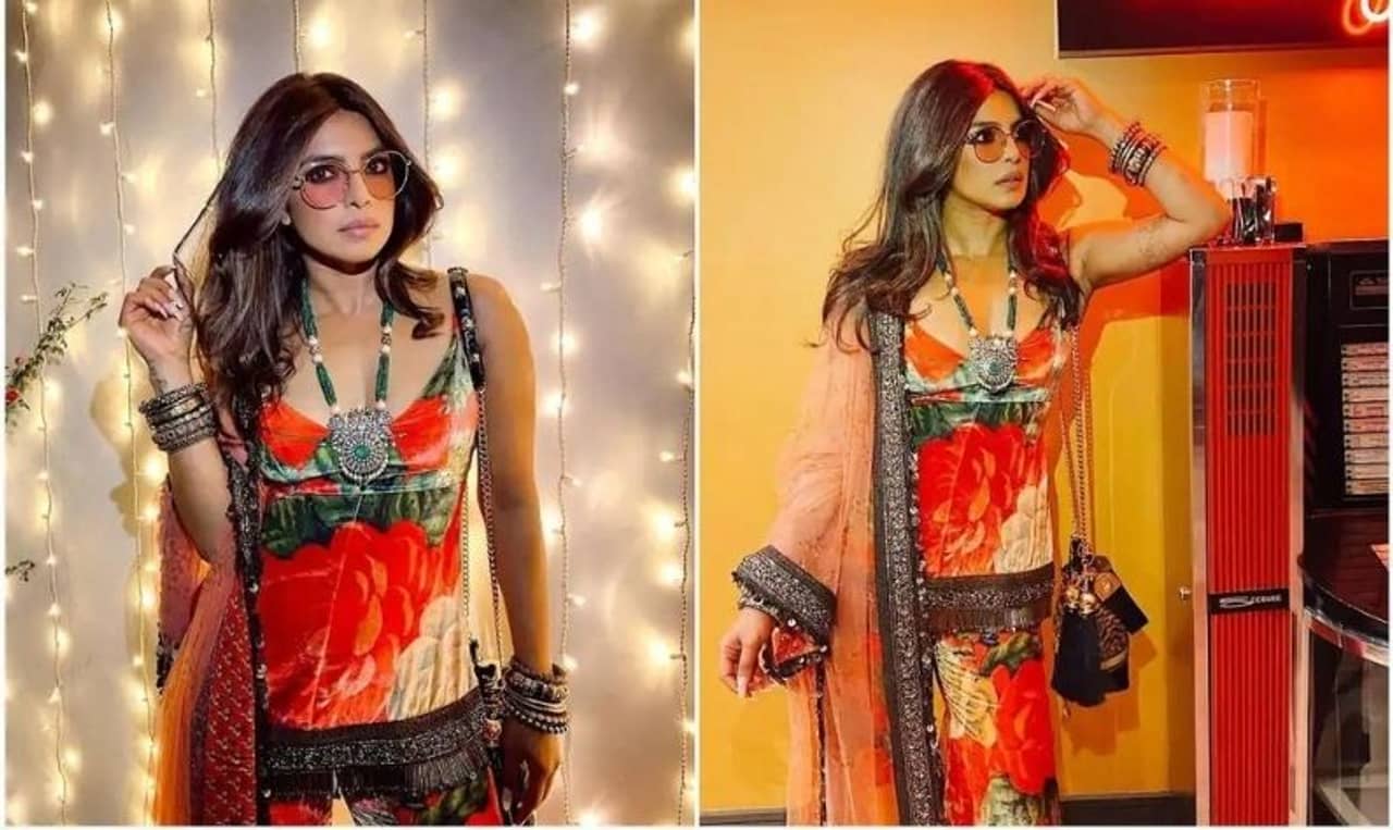 Priyanka Chopra: সব্যসাচীর ভেলভেট স্যুটে রেট্রো কুইন প্রিয়াঙ্কা চোপড়া! গ্ল্যাম লুকে মুগ্ধ নিক জোনাসও