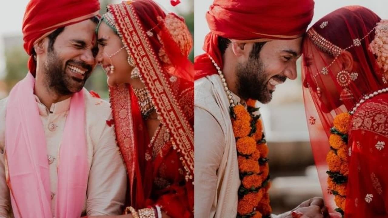 Rajkumar Rao Wedding: হাতে শাঁখা-পলা, তাক লাগানো ওড়নায় রাজকুমারকে পরাণ ভরা ভালবাসা পত্রলেখার