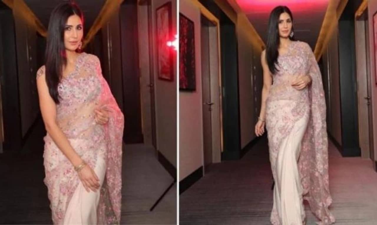 Katrina Kaif: দুবাইয়ে এমব্রয়ডারি পিঙ্ক শাড়িতে গ্ল্যামারাস লুক ক্যাটরিনার! ভাইরাল ছবি দেখে মুগ্ধ ভক্তরা