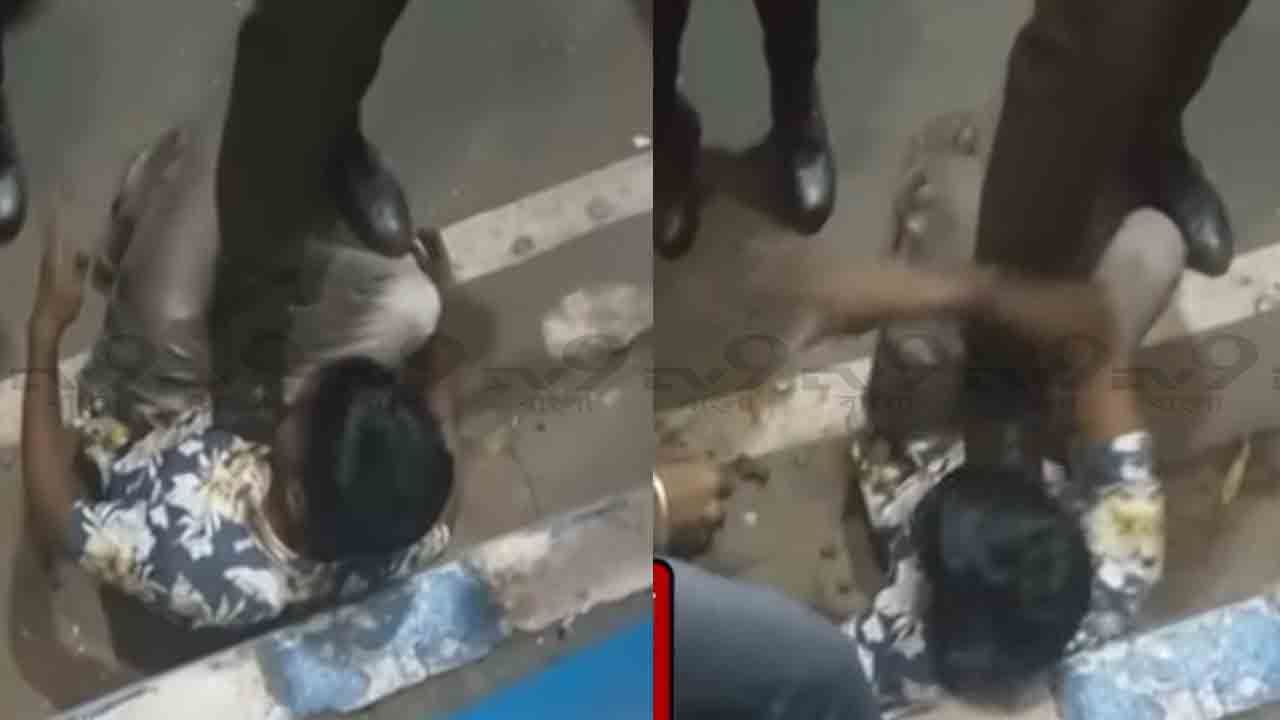 Video of Inhuman Green Police: এক্সাইড মোড়ে যুবককে রাস্তায় ফেলে বুকে বুট পরা পা তুলে দিল গ্রিন পুলিশ!