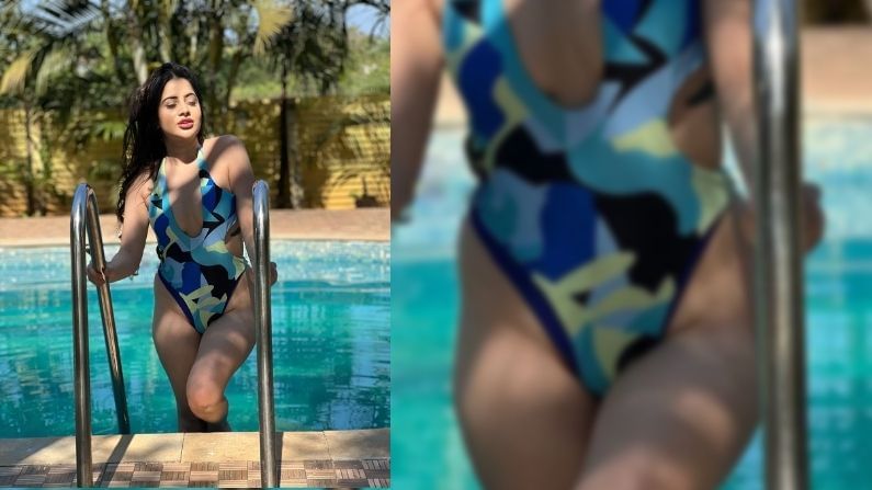 সুইমিং পুলের নীল জলে পা ডুবিয়ে দাঁড়িয়ে রয়েছেন উরফি। এই ছবির ক্যাপশনে উরফি লিখেছেন, ‘সান বাথ নিচ্ছি। আমায় এখানে ফিরে আসতে হবে। আমি সমুদ্র সৈকত এবং জল খুব পছন্দ করি’।