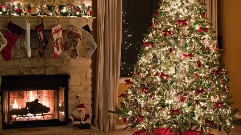 প্রথমেই আলো দিয়ে সাজান। তলা থেকে শুরু করে জড়িয়ে জড়িয়ে আলোর মালা ওপর দিকে নিয়ে যান। দেখতে ভাল লাগবে।