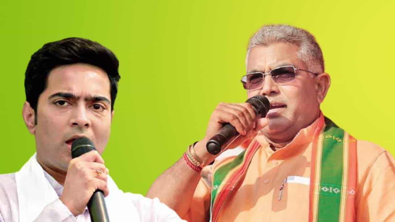 Dilip Ghosh on Abhishek Banerjee: 'ওঁ কখন দলের, কখন ঘরের লোক বুঝি না' Dilip Ghosh on Abhishek Banerjee: 'ওঁ কখন দলের, কখন ঘরের লোক বুঝি না'