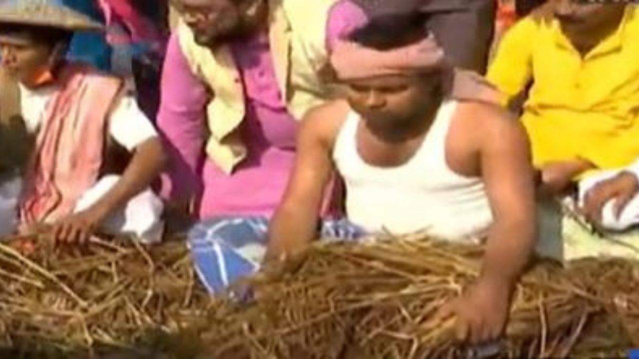 Farmers BJP protest in Singur