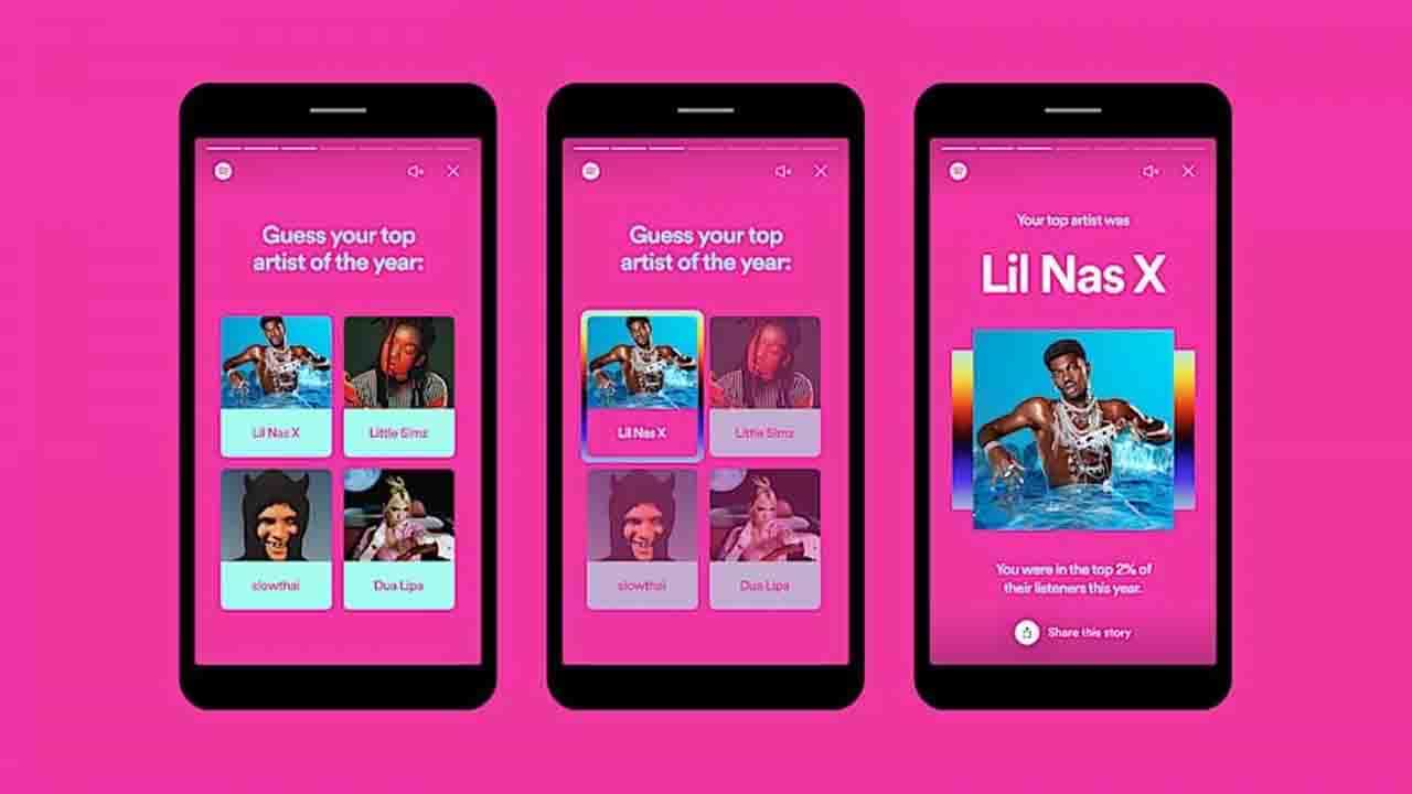Spotify Wrapped 2021: সারা বছর কী শুনলেন, নতুন তালিকায় দেখাবে স্পটিফাই, চমকে দেওয়া ফিচার্স নিয়ে এল 'র্যাপড ২০২১' Spotify Wrapped 2021: সারা বছর কী শুনলেন, নতুন তালিকায় দেখাবে স্পটিফাই, চমকে দেওয়া ফিচার্স নিয়ে এল 'র্যাপড ২০২১'