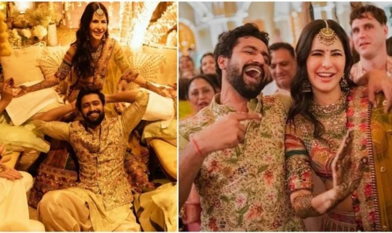 VicKat Wedding: ক্যাট-ভিকির মেহেন্দি অনুষ্ঠানের ছবি ভাইরাল! ফের একবার সব্যসাচীর পোশাকে উজ্জ্বল এই তারকা নবদম্পতি