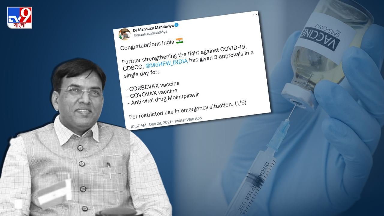 Covovax-Corbevax: করোনা মোকাবিলায় বড় সিদ্ধান্ত কেন্দ্রের, একই সঙ্গে ছাড়পত্র পেল দু'টি টিকা